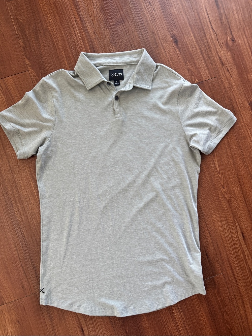 Cuts COZ polo Heather Agave Pima Cotton Blend Medium Shirt